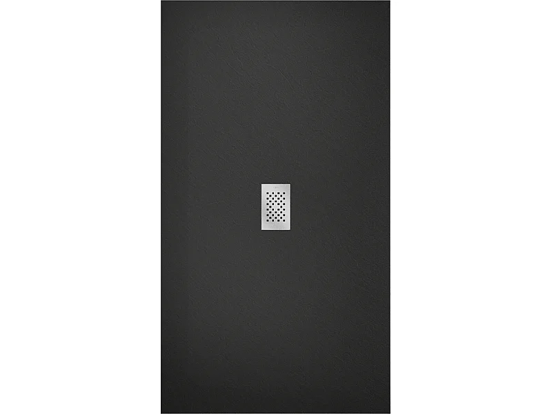 Mexen Hugo rechthoekige SMC douchebak 160 x 100 cm, zwart, inox afdekking - 42701016-X