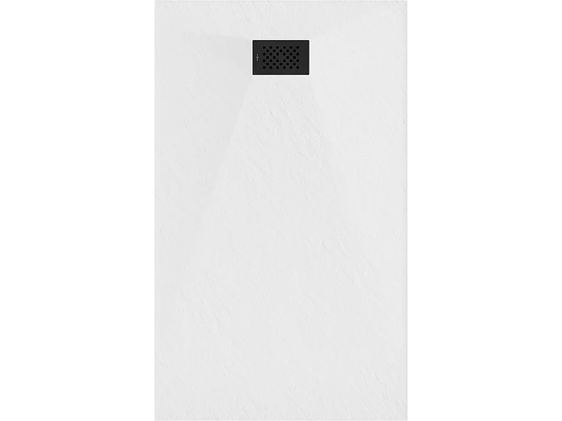 Mexen Hugo rectangular shower tray SMC 160 x 70 cm, white, black cover - 42107016-B