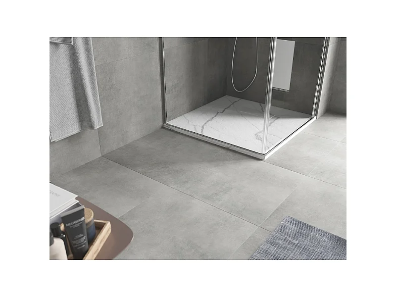 Mexen Hugo kwadrante douchebak SMC 70 x 70 cm, witte steen - 42157070