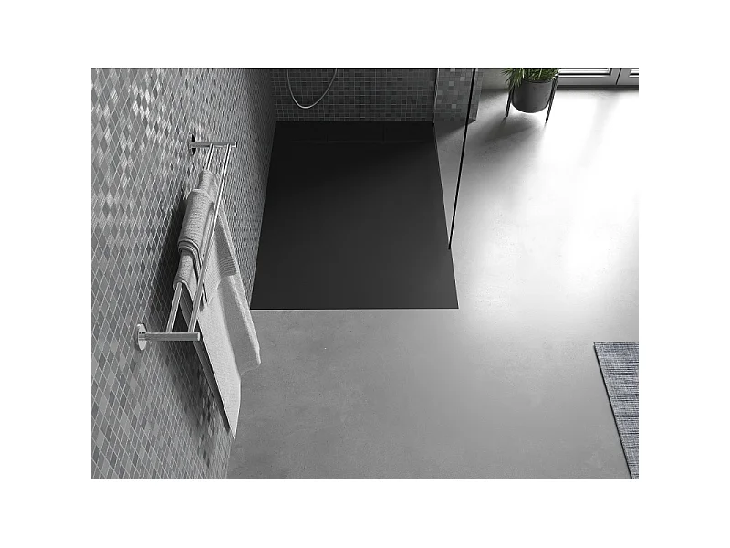 Mexen Otto rechteckige Duschtasse SMC 100 x 80 cm, schwarz - 4N708010