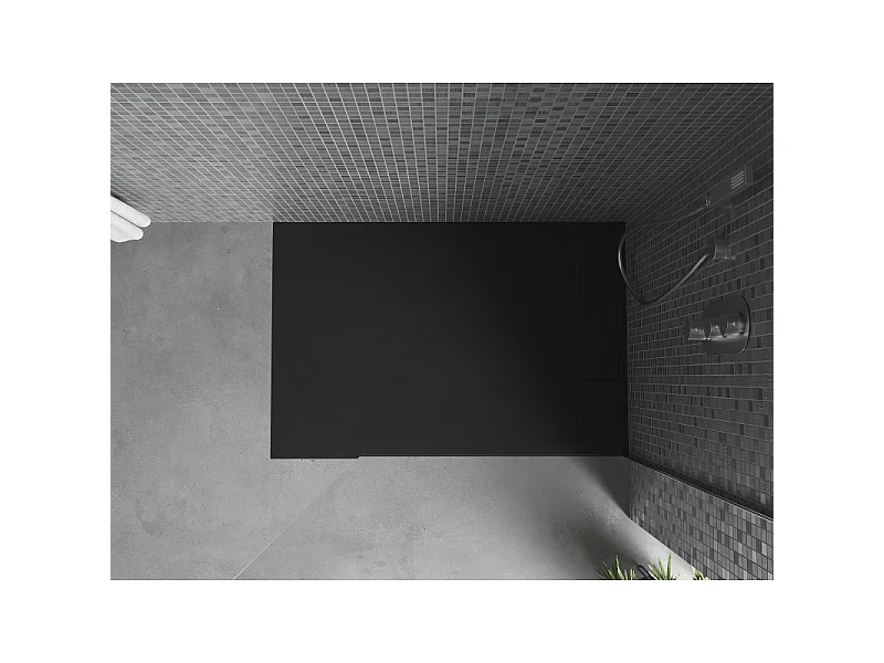 Mexen Otto rechteckige Duschtasse SMC 100 x 80 cm, schwarz - 4N708010