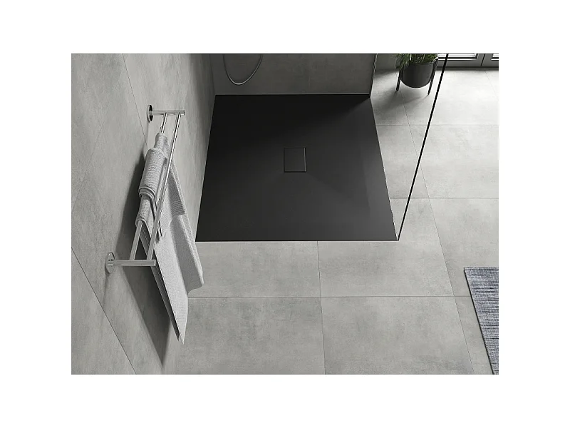 Mexen Hugo rechteckige Duschwanne SMC 140 x 100 cm, schwarz - 42701014