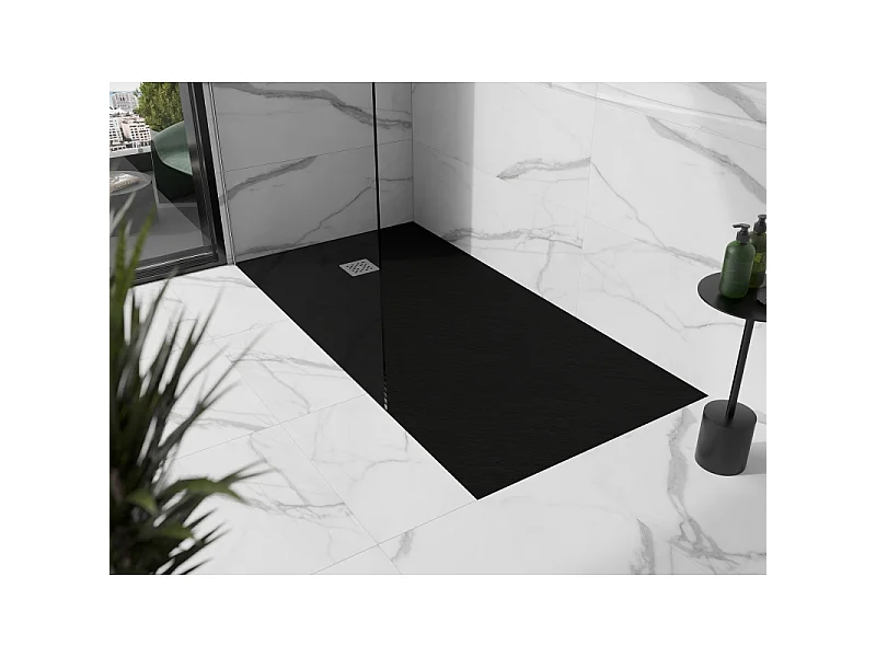 Mexen Stone+ piatto doccia composito rettangolare 180 x 100 cm, nero - 44701018