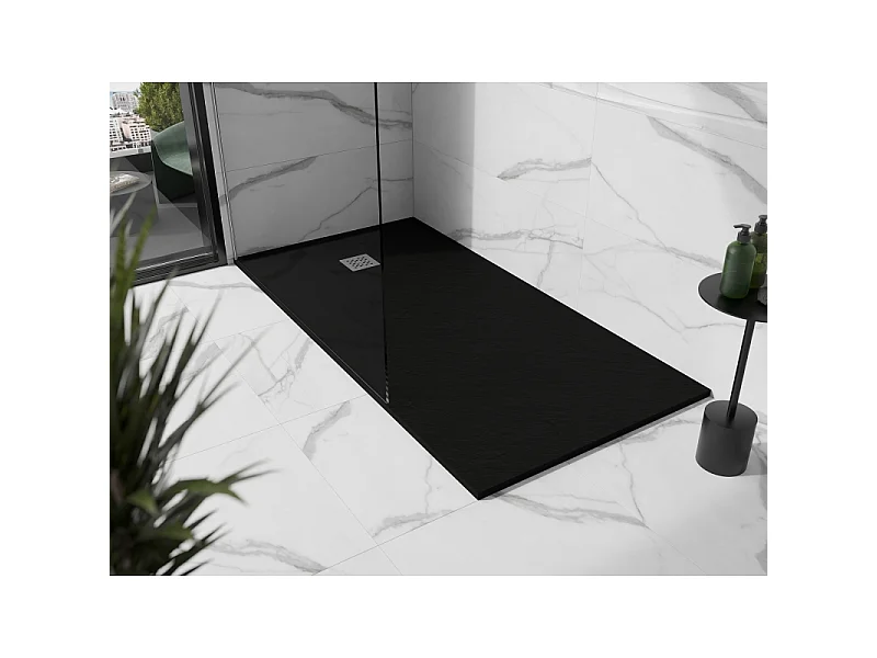 Mexen Stone+ piatto doccia composito rettangolare 180 x 100 cm, nero - 44701018
