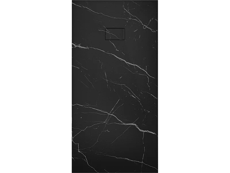 Mexen Hugo Rechteckige Duschwanne SMC 180 x 80 cm, schwarzer Stein - 42758018