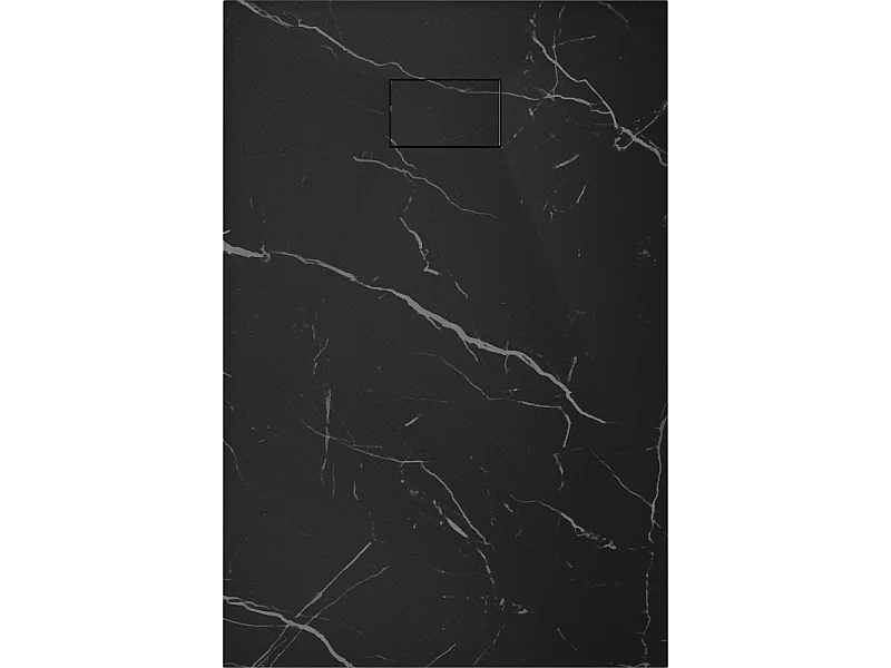 Mexen Hugo Rechteckige Duschwanne SMC 100 x 80 cm, schwarzer Stein - 42758010