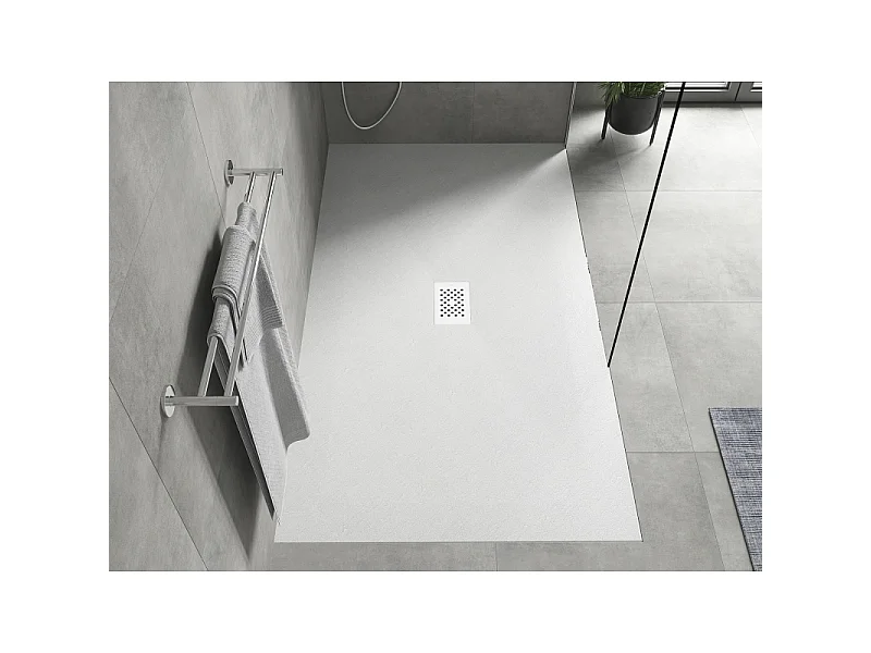 Mexen Hugo receveur de douche rectangulaire SMC 180 x 100 cm, blanc, cache blanc - 42101018-W