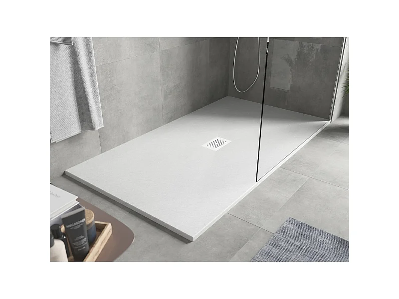 Mexen Hugo receveur de douche rectangulaire SMC 180 x 100 cm, blanc, cache blanc - 42101018-W