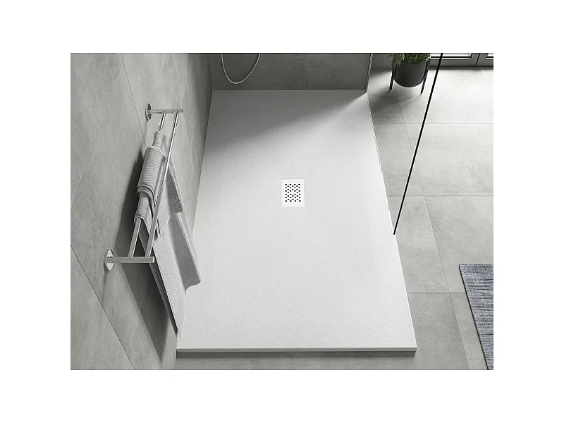 Mexen Hugo receveur de douche rectangulaire SMC 180 x 100 cm, blanc, cache blanc - 42101018-W