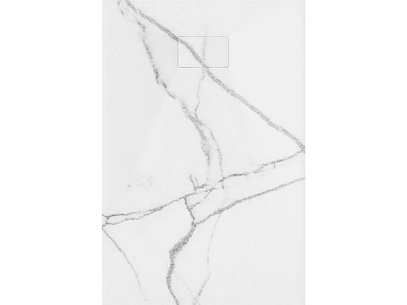 Mexen Hugo receveur de douche rectangulaire SMC 100 x 90 cm, pierre blanche - 42159010
