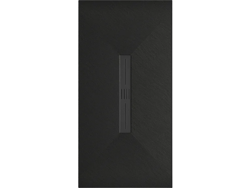 Mexen Toro receveur rectangulaire SMC 160 x 80 cm, noir, cache noir - 43708016-B
