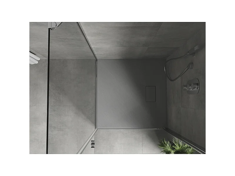Mexen Hugo receveur de douche carré SMC 70 x 70 cm, gris - 42617070