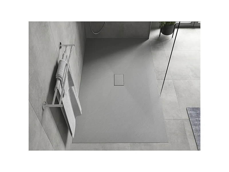 Mexen Hugo Rectangular Shower Tray SMC 150 x 100 cm, Grey - 42611015