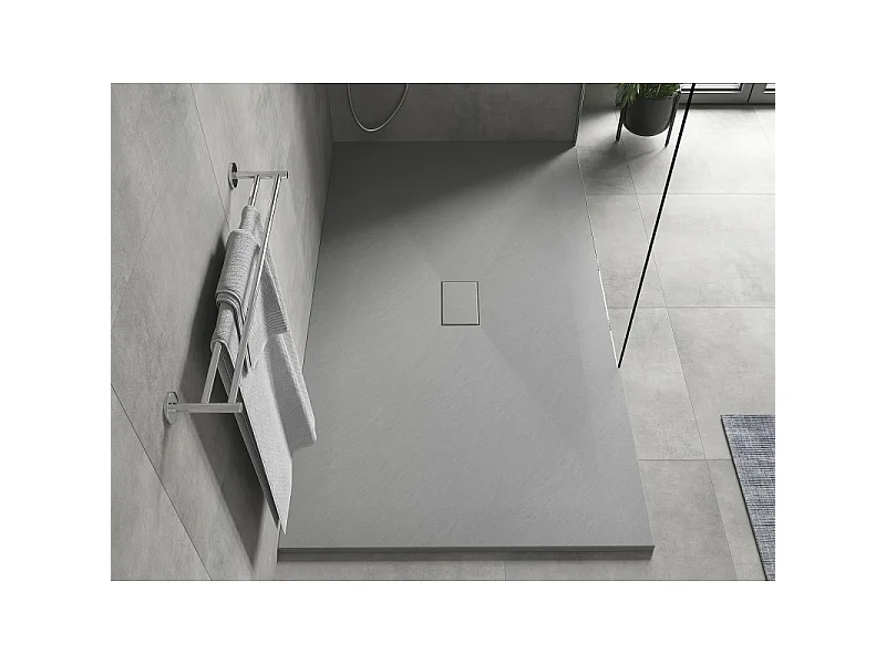 Mexen Hugo Rectangular Shower Tray SMC 150 x 100 cm, Grey - 42611015