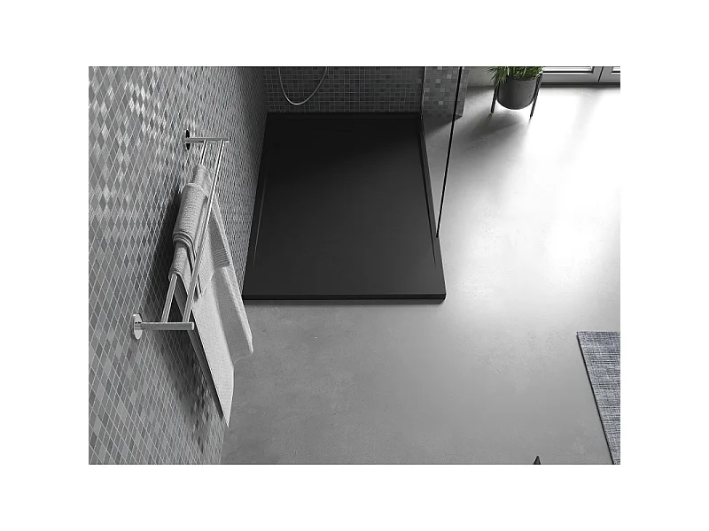 Mexen Amon piatto doccia rettangolare SMC 100 x 70 cm, nero - 4F707010