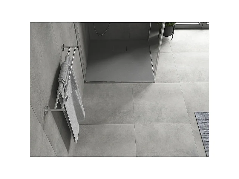 Mexen Hugo quadratische Duschwanne SMC 90 x 90 cm, grau - 42619090