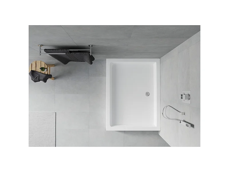 Mexen Rio brodzik prostokątny 100 x 80 cm, biały - 45108010