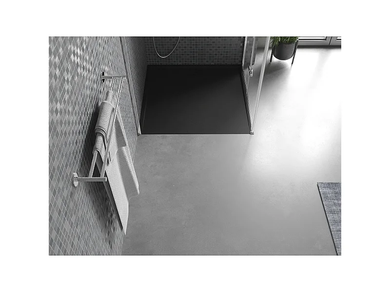 Mexen Amon vierkante douchebak SMC 80 x 80 cm, zwart - 4F708080