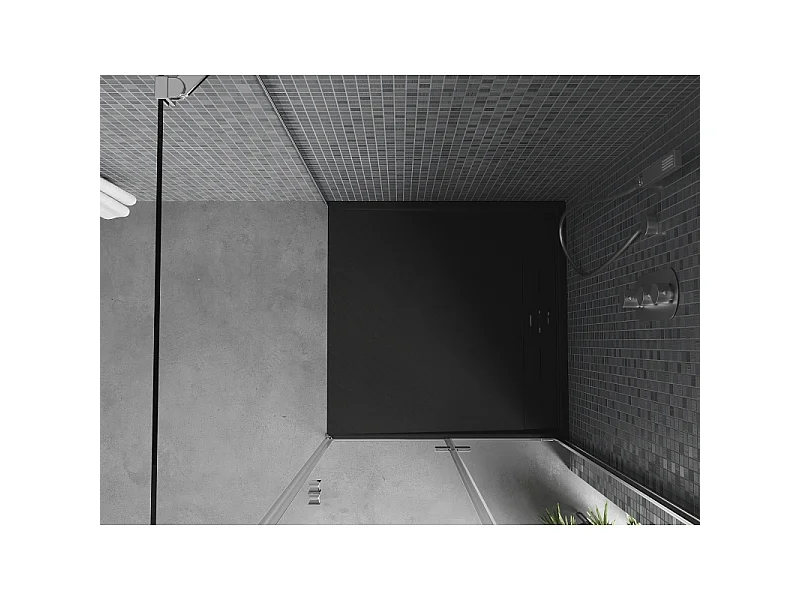 Mexen Amon vierkante douchebak SMC 80 x 80 cm, zwart - 4F708080
