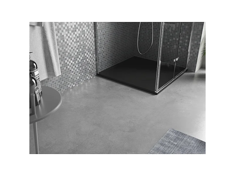 Mexen Amon vierkante douchebak SMC 80 x 80 cm, zwart - 4F708080