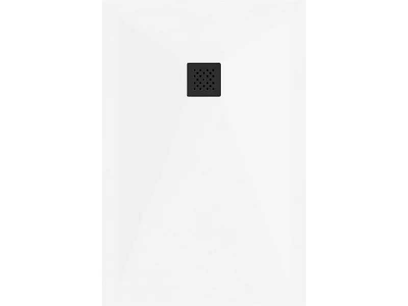 Mexen Stone+ plato de ducha rectangular de composite 130 x 90 cm, blanco, cubierta negra - 44109013-B