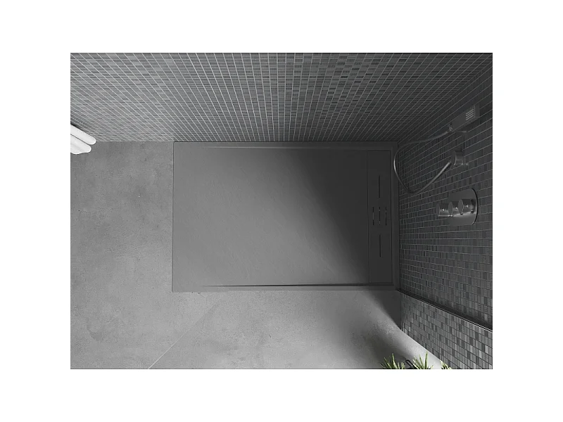 Mexen Amon rechthoekige douchebak SMC 120 x 90 cm, grijs - 4F619012