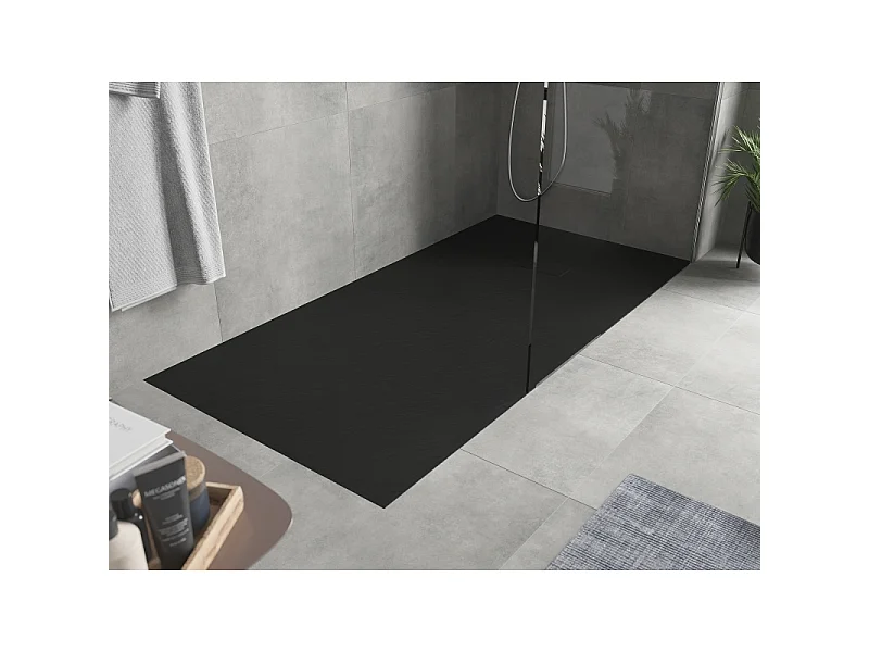 Mexen Hugo rechteckige Duschwanne SMC 180 x 80 cm, schwarz - 42708018