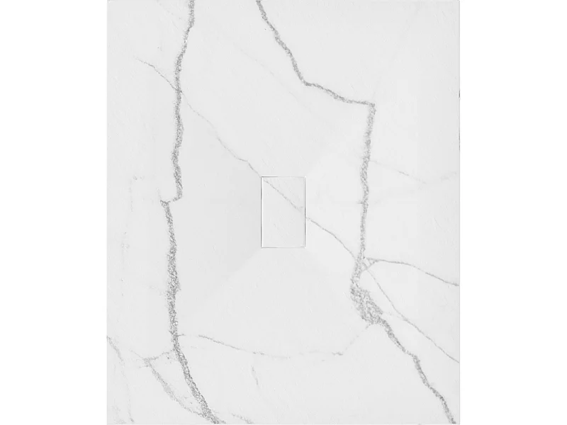 Mexen Hugo rechthoekige douchebak SMC 120 x 100 cm, wit steen - 42151012