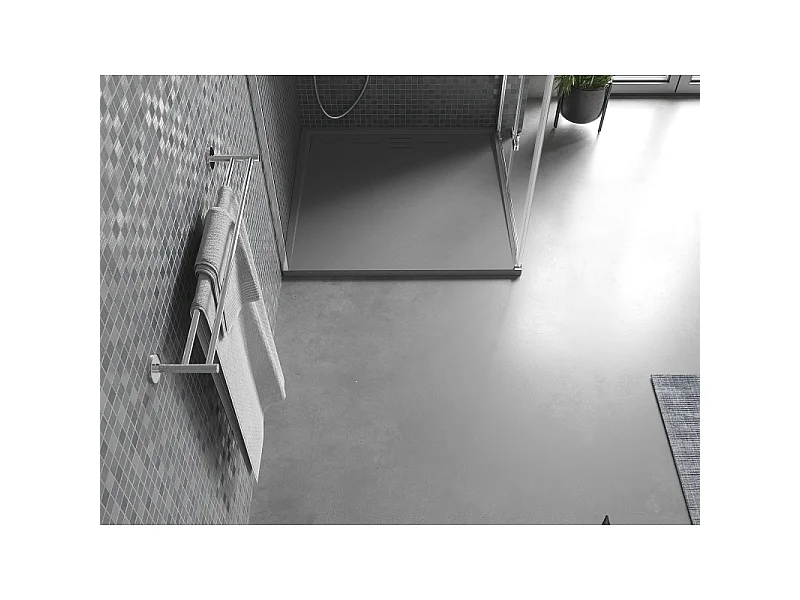 Mexen Amon piatto doccia quadrato SMC 80 x 80 cm, grigio - 4F618080