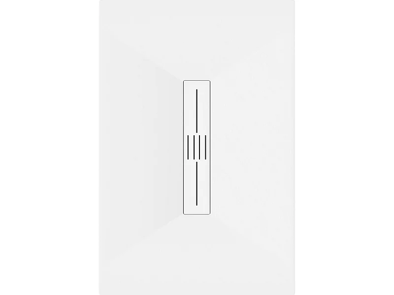 Mexen Toro receveur rectangulaire SMC 130 x 80 cm, blanc, cache blanc - 43108013-W