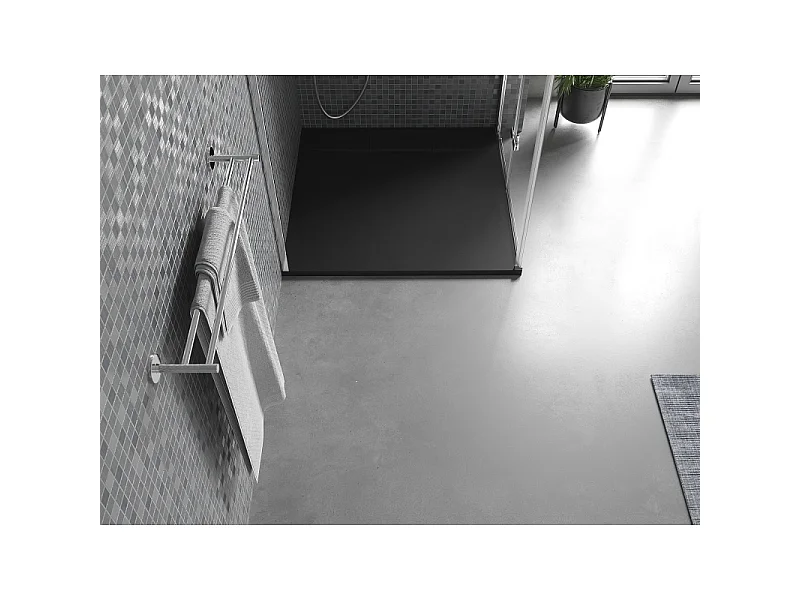 Mexen Otto quadratische Duschwanne SMC 70 x 70 cm, schwarz - 4N707070