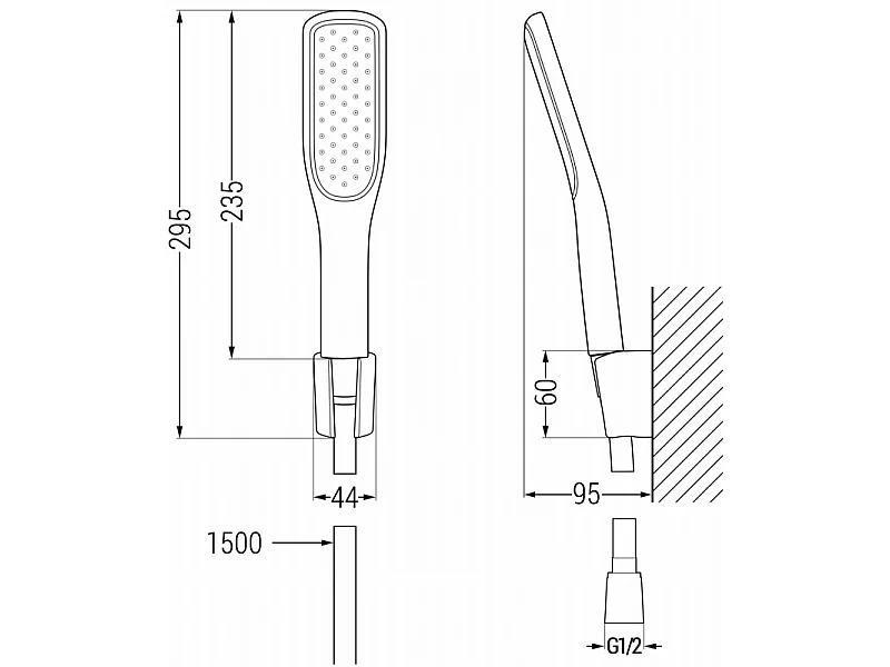 Mexen R-49 ensemble de douche à point, blanc/doré - 785495052-25