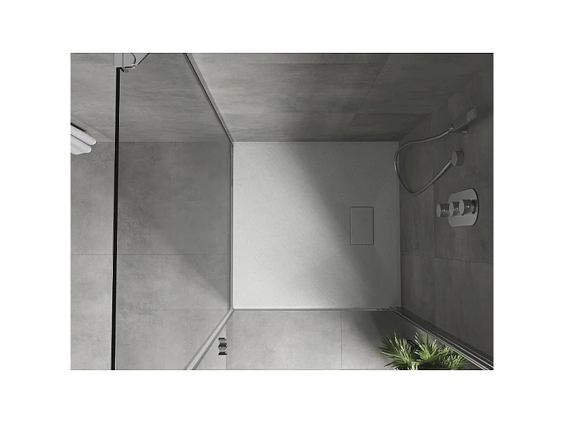 Mexen Hugo quadratische Duschwanne SMC 70 x 70 cm, weiß - 42107070