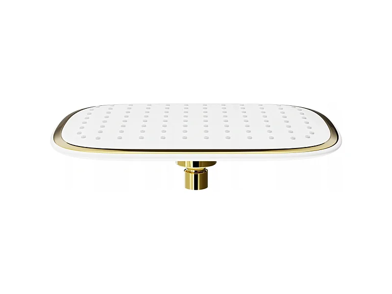 Mexen D-49 pomme de douche 25x19 cm, blanche/dorée - 79749-25