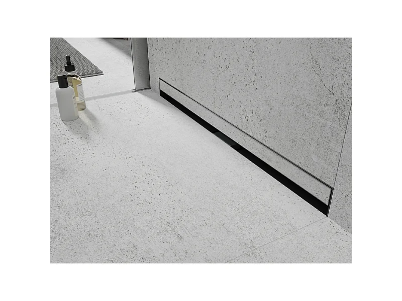 Mexen Flat Wall linear wall drain 2-in-1 110 cm, gun gray brushed - 1E30110