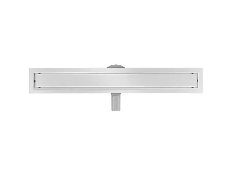 Mexen Flat 360° MGW roterende lijnafvoer 70 cm, wit glas - 1027070-40