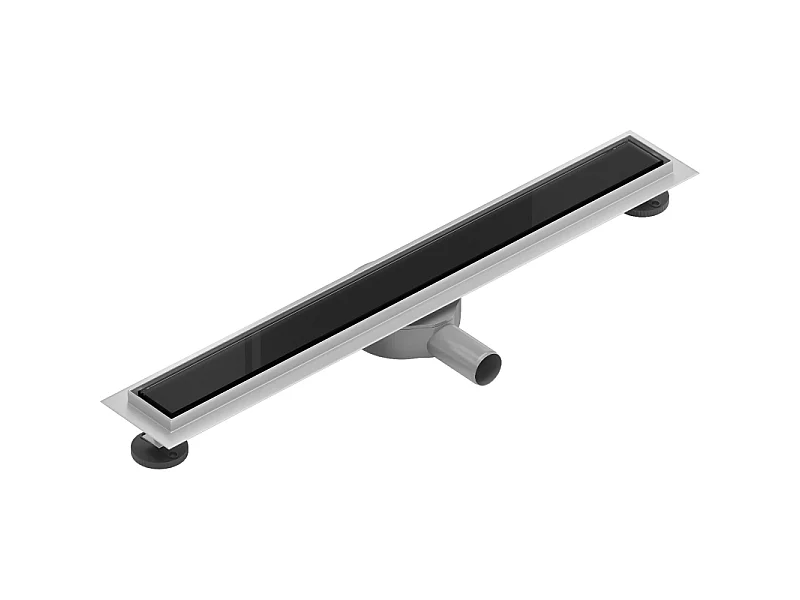 Mexen Flat 360° MGB canalisation linéaire rotative 60 cm, verre noir - 1026060-40