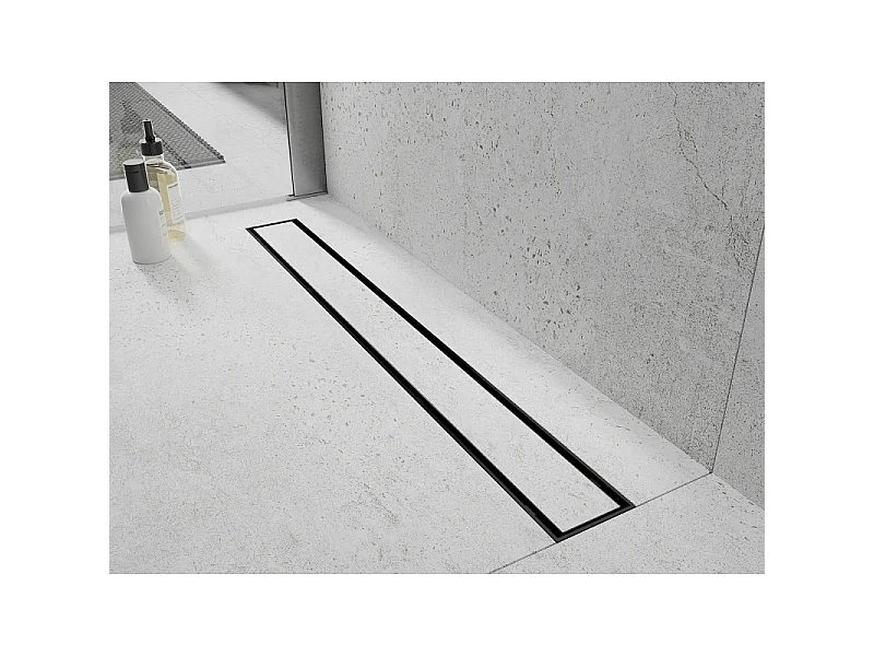 Mexen Flat ABS Linear Drain 2-in-1 60 cm, Black - 1769060