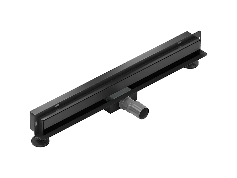 Mexen Flat Wall Linear Shower Drain 2-in-1 60 cm, Black - 1730060