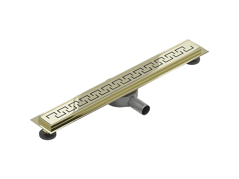 Mexen Flat 360° M15 draaibare douchegoot 50 cm, goud - 1524050-40