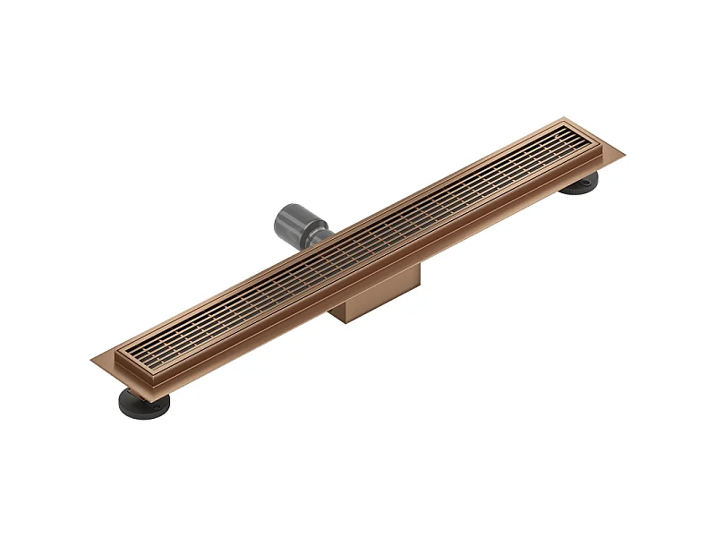 Mexen Flat M33 lineaire afvoer 70 cm, geborsteld koper - 1C33070-15