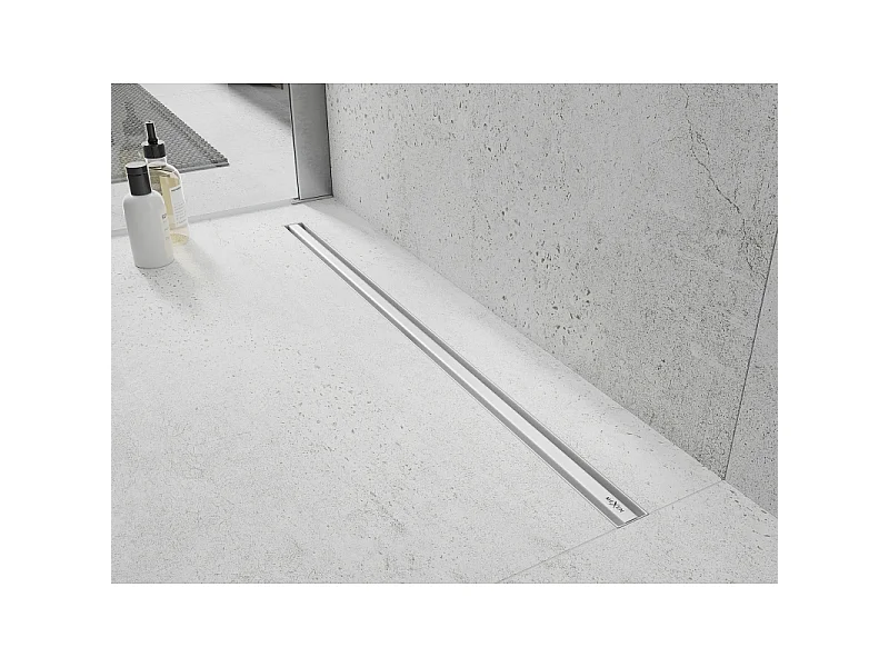 Mexen Flat 360° Slim draaibare lineaire afvoer 100 cm, wit - 1241100