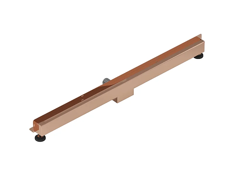 Mexen Flat Wall linear wall drain 2-in-1 110 cm, pink gold - 1630110