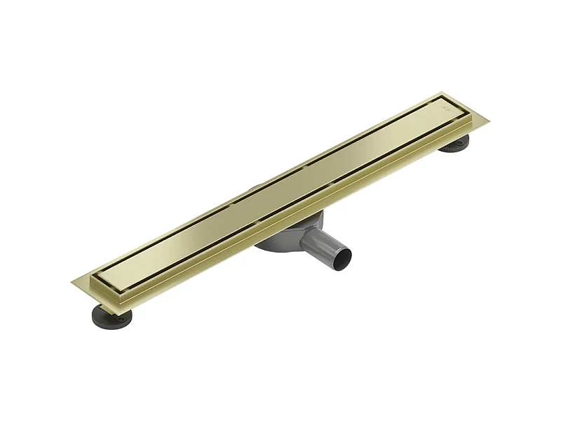 Mexen Flat 360° M13 Rotating Linear Drain 2-in-1 70 cm, Brushed Gold - 1A10070-40