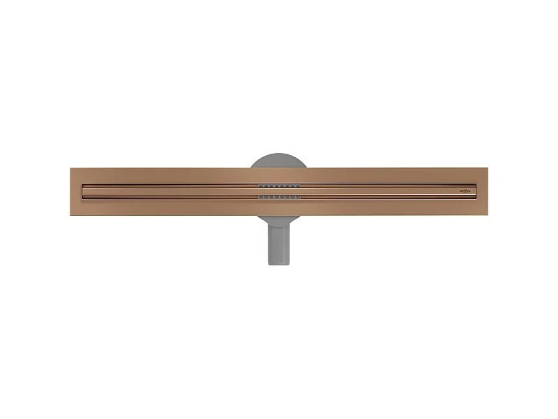 Mexen Flat 360° Slim évacuation linéaire pivotante 50 cm, cuivre brossé - 1C41050