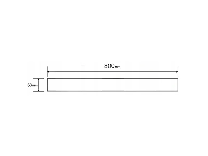 Mexen Flat M03 afdekplaat voor lijnafvoer 80 cm, inox - 1022080