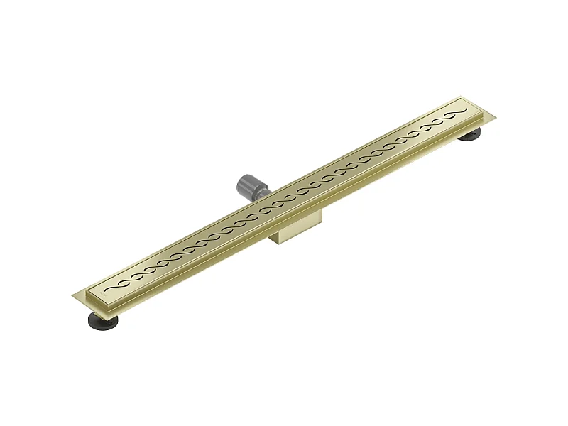 Mexen Flat M18 ralo linear 90 cm, dourado escovado - 1A23090-15