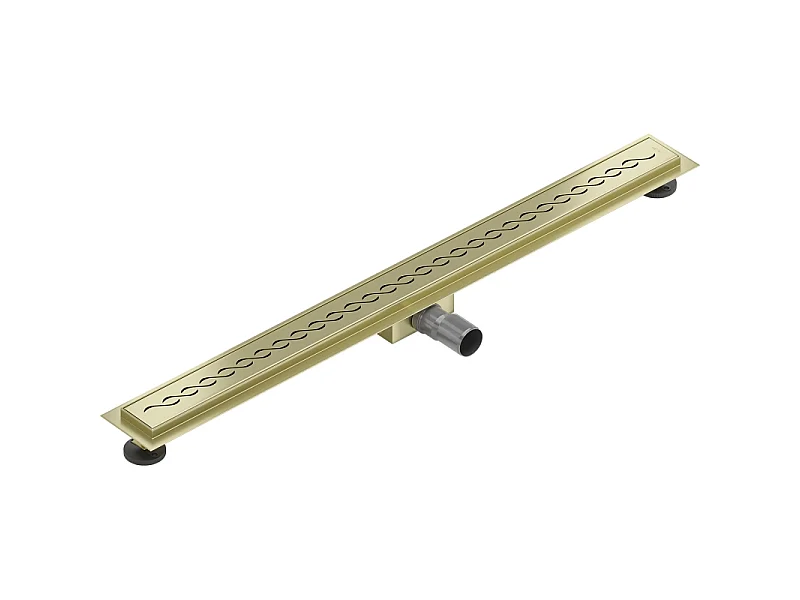 Mexen Flat M18 ralo linear 90 cm, dourado escovado - 1A23090-15