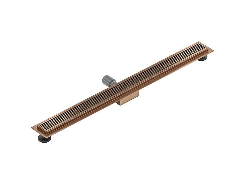 Mexen Flat M33 lineaire afvoer 90 cm, geborsteld koper - 1C33090-15