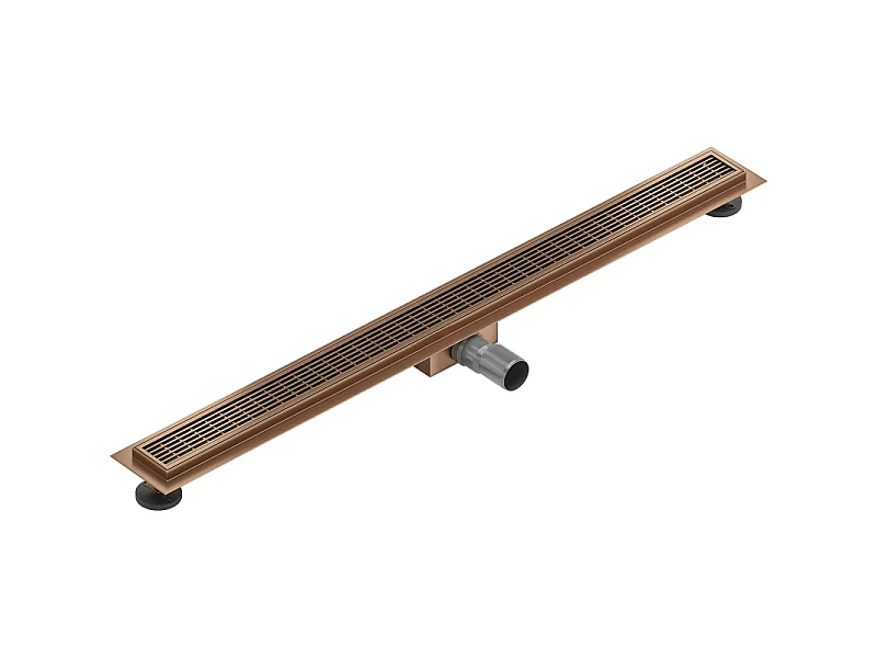 Mexen Flat M33 lineaire afvoer 90 cm, geborsteld koper - 1C33090-15